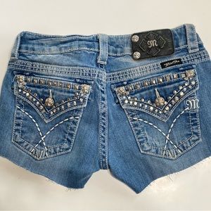 Miss Me Cutoff Shorts style JW6071B Boot Size 27 MissMe